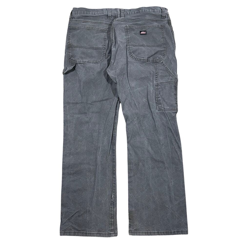 Y2K Dickies Canvas Carpenter Pants 36x30 Gray Heavy Workwear Men’s Work Vintage
